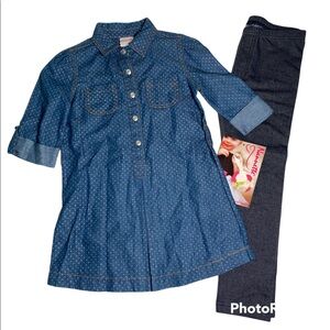 NWT Nannette 2pc Tunic Shirt With Leggings Size 5